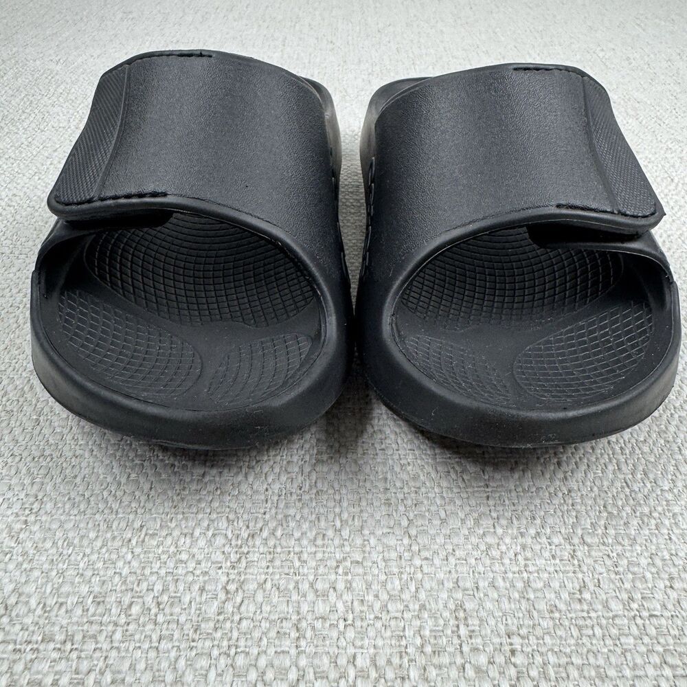 OOFOS OOAHH Sport Flex Slides Women’s Size 6 Black Recovery Sandals - Picture 4 of 12